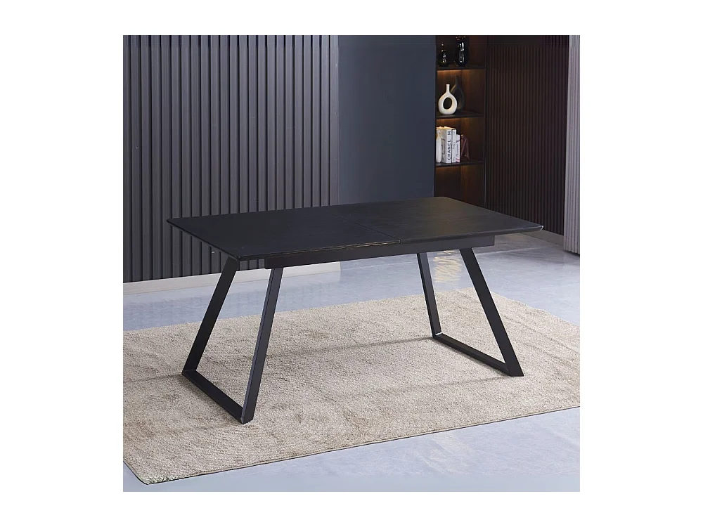 Tavolo Allungabile Shelton colore nero 160x90x76H: Stile, funzionalità e resistenza