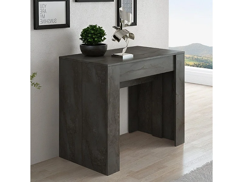 Consolle allungabile Luka 90x51,6x76,6H cm colore ossido