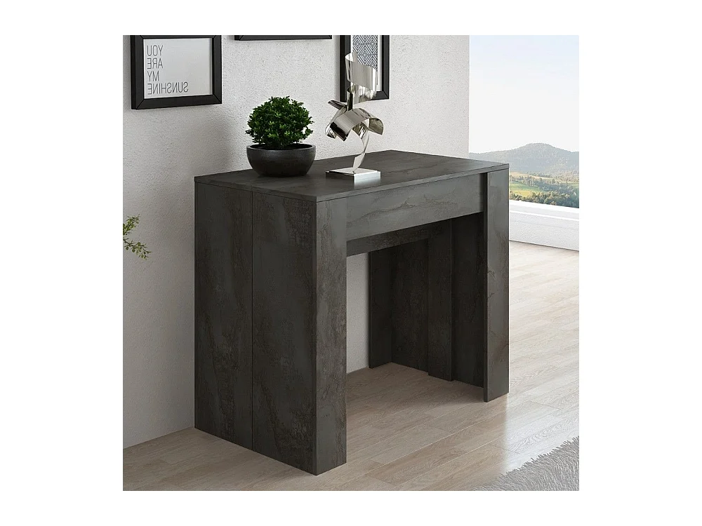 Consolle allungabile Luka 90x51,6x76,6H cm colore ossido