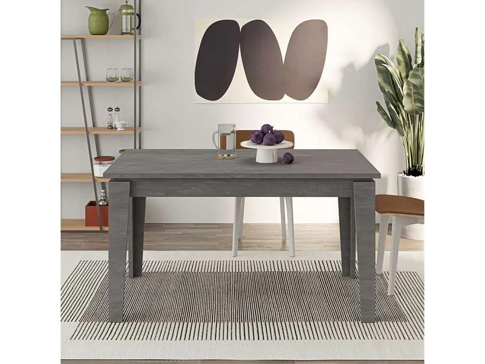 Tavolo allungabile Megaron 120x80 cm colore retro grigio