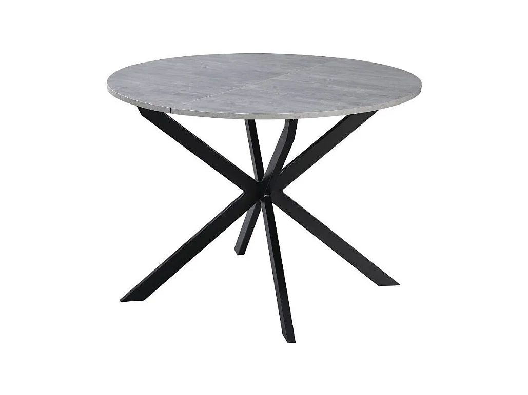 Tavolo rotondo allungabile Rut cemento 100x100x77H – Design moderno e praticità quotidiana