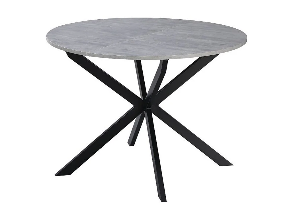 Tavolo rotondo allungabile Rut 100x100x77H colore cemento