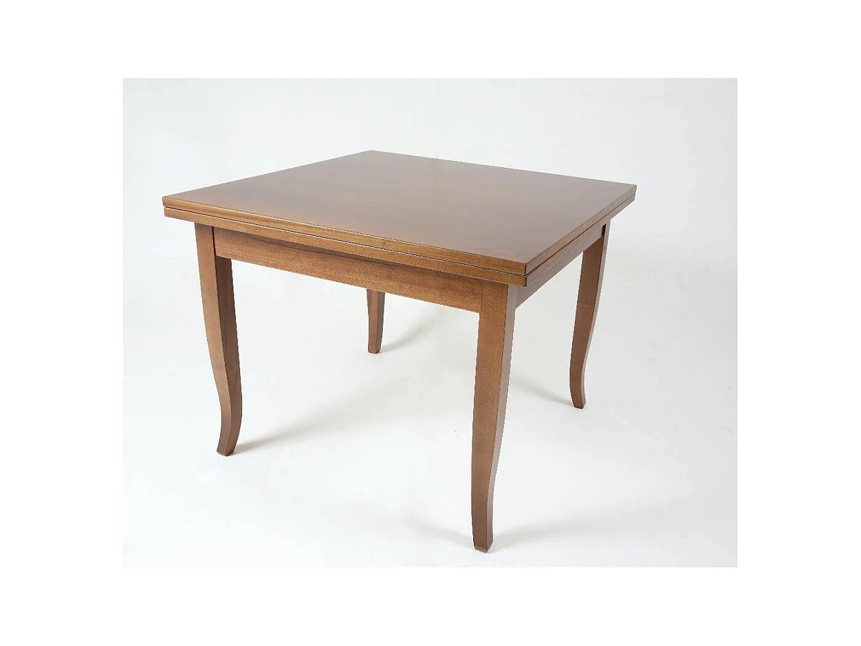 Tavolo quadrato allungabile Verona 90x90 colore noce