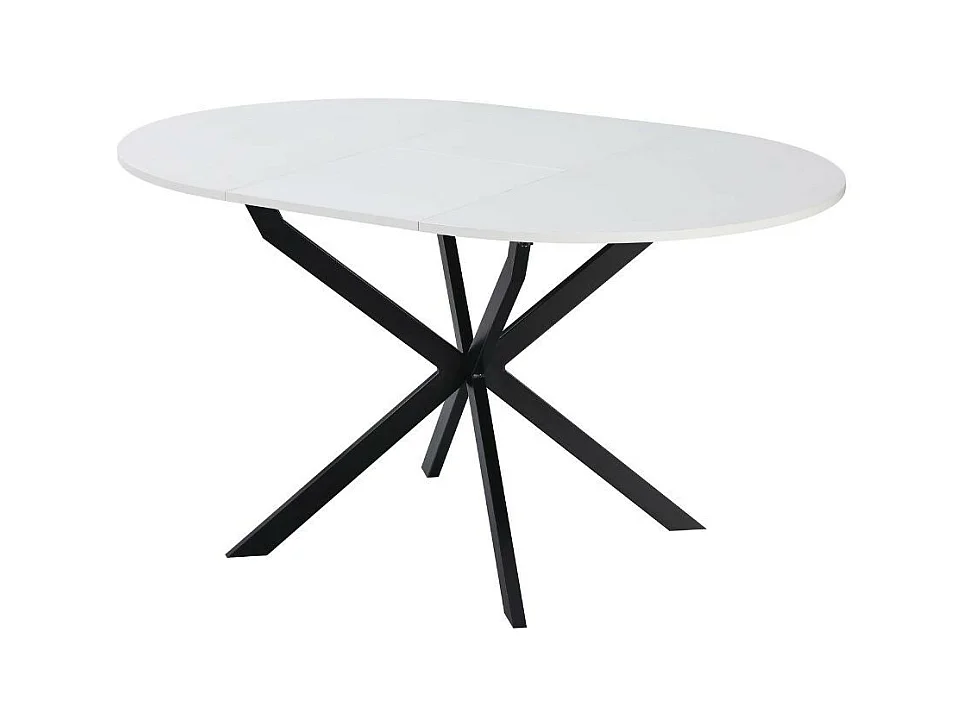 Tavolo rotondo allungabile Rut bianco 100x100x77H – Design moderno e praticità quotidiana