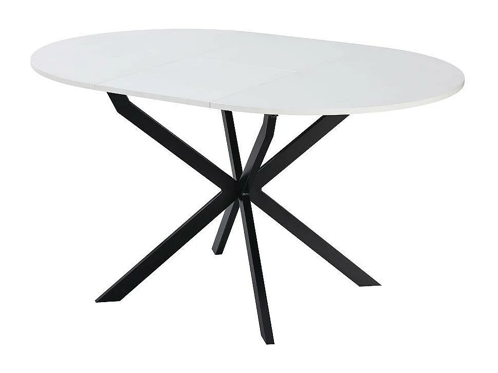 Tavolo rotondo allungabile Rut  100x100x77H colore bianco