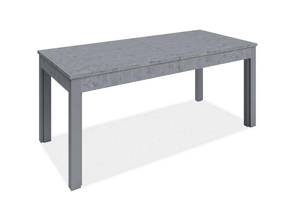 Tavolo Super4 160x90 allungabile a 320 cm colore cemento
