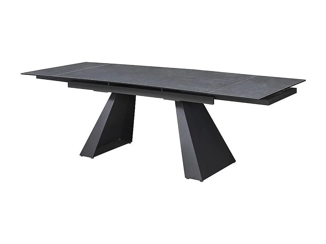 Tavolo allungabile Ariel piano ceramica ossido 160x90x75h