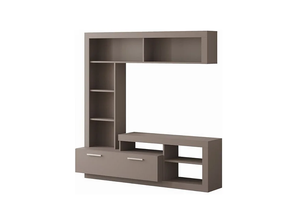 Parete attrezzata tortora Leo 171x42x171