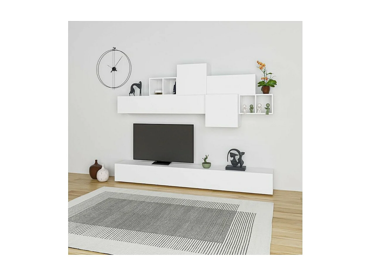 Parete attrezzata 260 cm bianco opaco Tromen