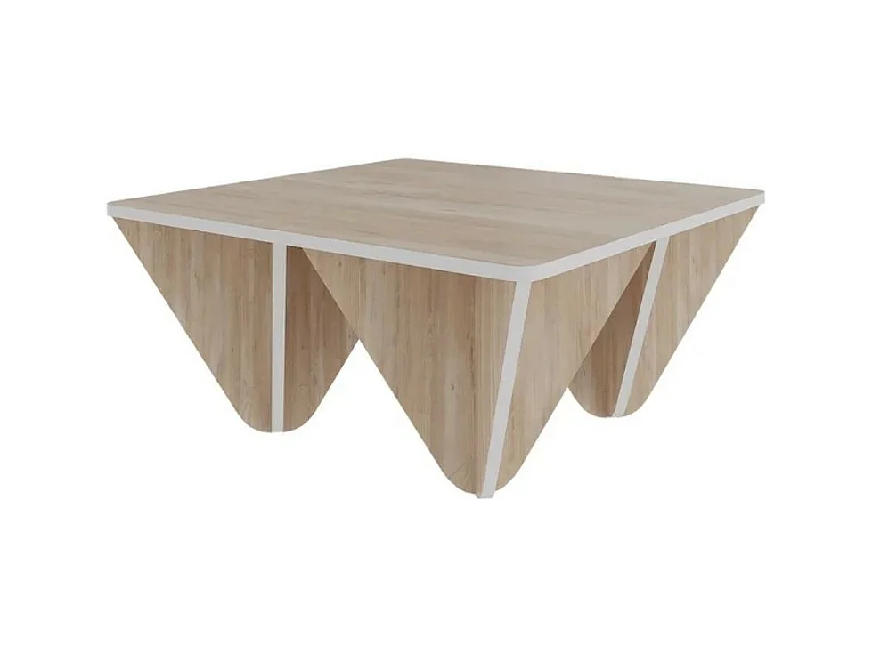 Tavolino quadrato da salotto Diamond 80x80 colore rovere