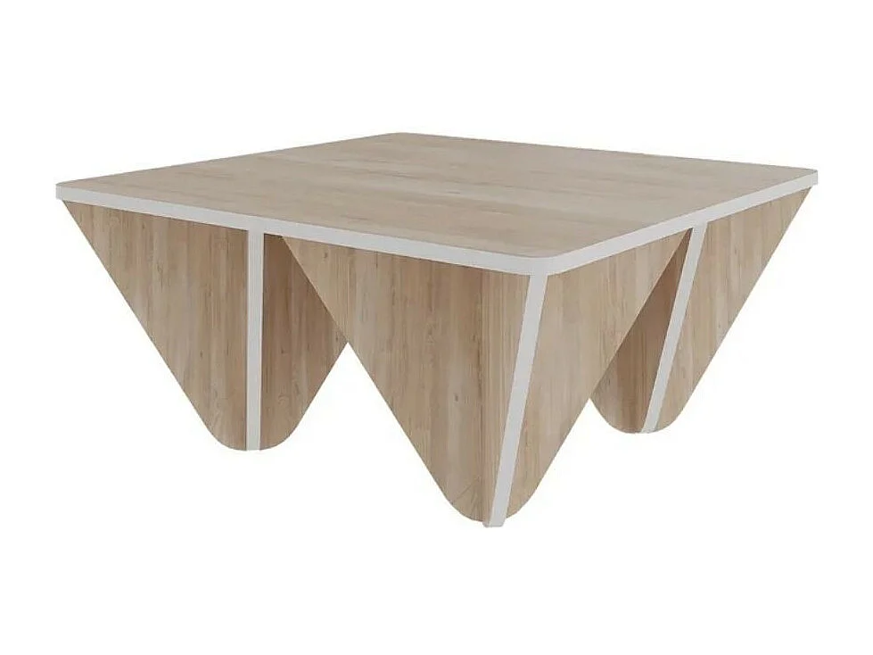 Tavolino quadrato da salotto Diamond 80x80 colore rovere