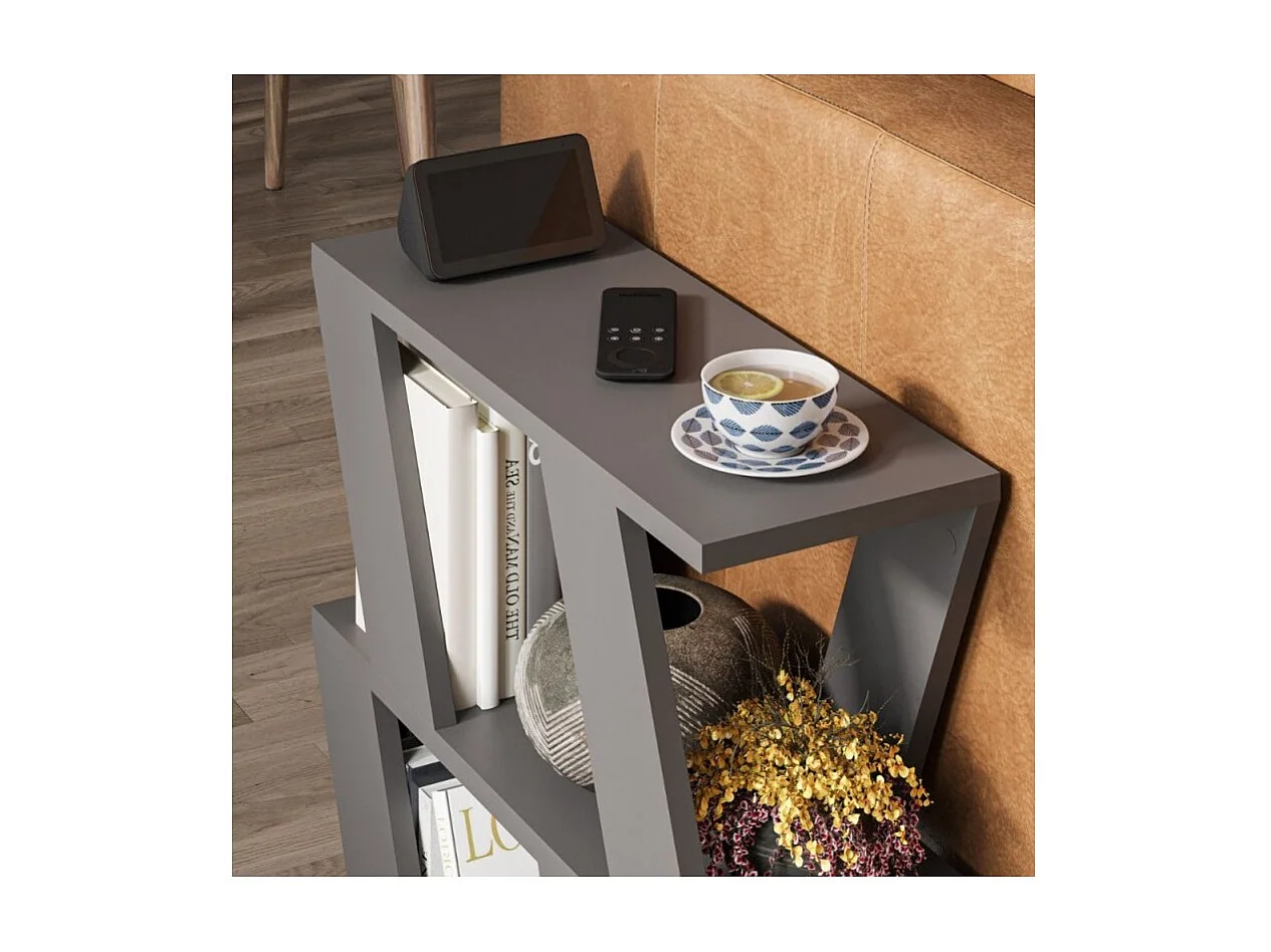 Tavolino laterale antracite da salotto Lazena