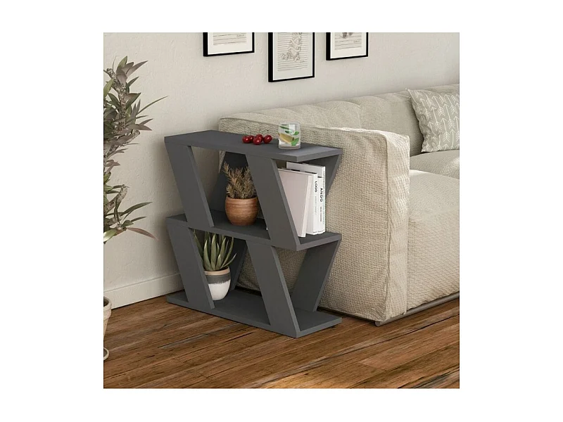 Tavolino laterale antracite da salotto Lazena