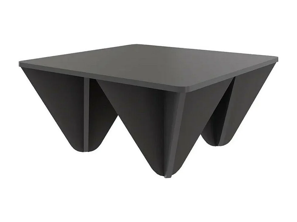 Tavolino quadrato da salotto Diamond 80x80 colore antracite