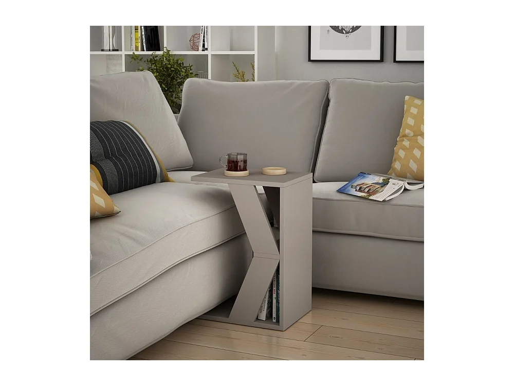 Tavolino da divano porta computer Naze colore tortora