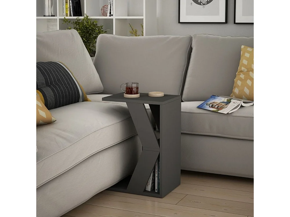 Tavolino da divano porta computer Naze colore antracite