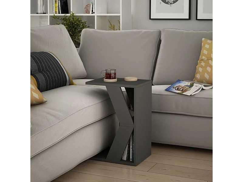 Tavolino da divano porta computer Naze colore antracite