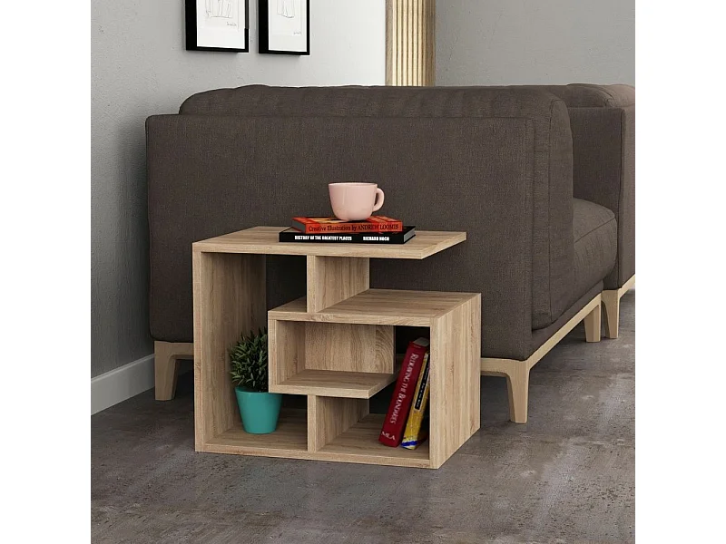 Tavolino da salotto Labirent colore rovere