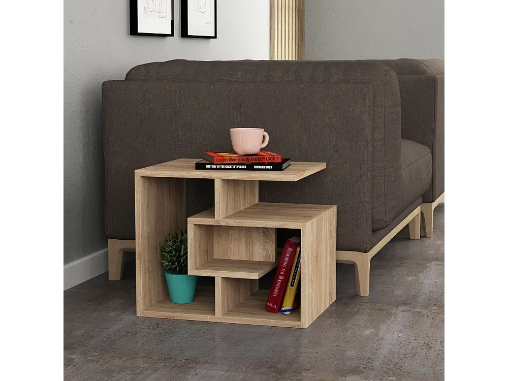 Tavolino da salotto Labirent colore rovere