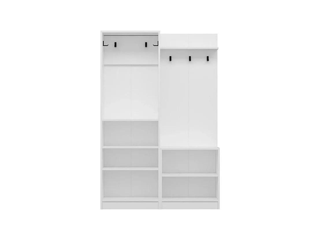 Armadio con appendiabiti Dante 120x37x180h colore bianco