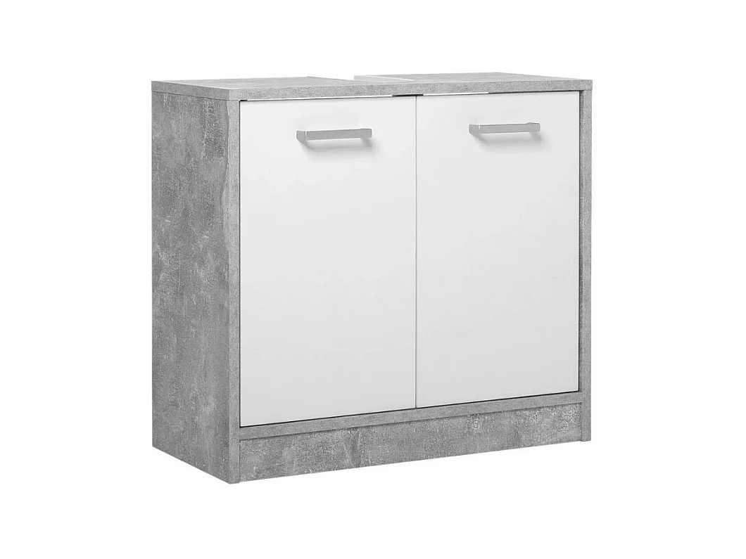 Set bagno Madeira colore beton bianco