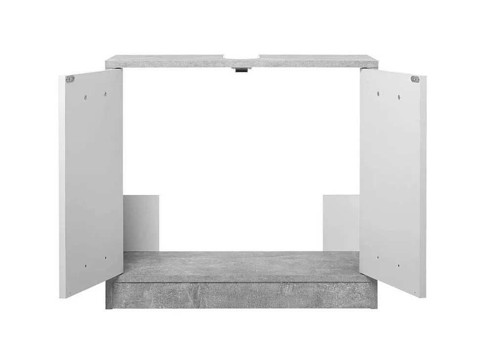 Set bagno Madeira colore beton bianco