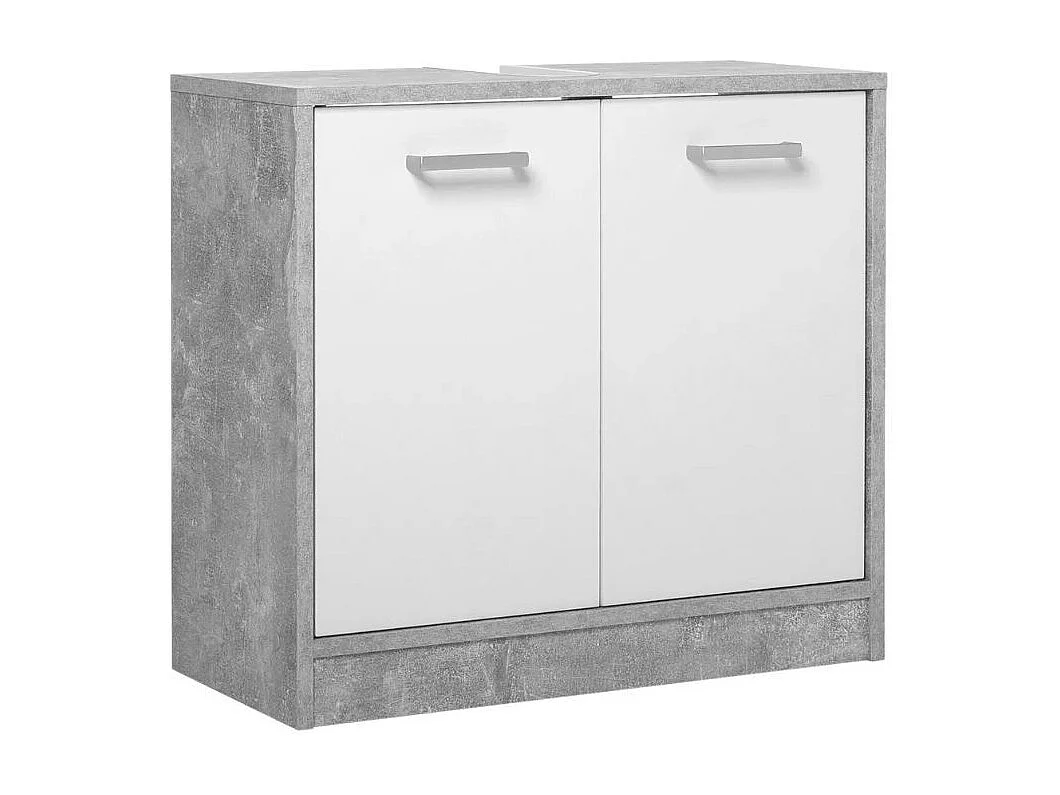 Set bagno Madeira colore beton bianco
