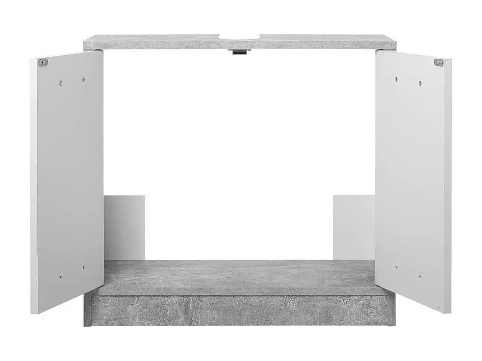 Set bagno Madeira colore beton bianco