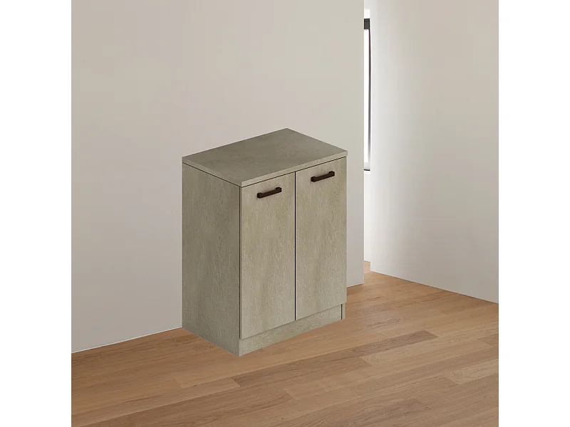 Mobile bagno due ante 71x50x85,5 colore argilla