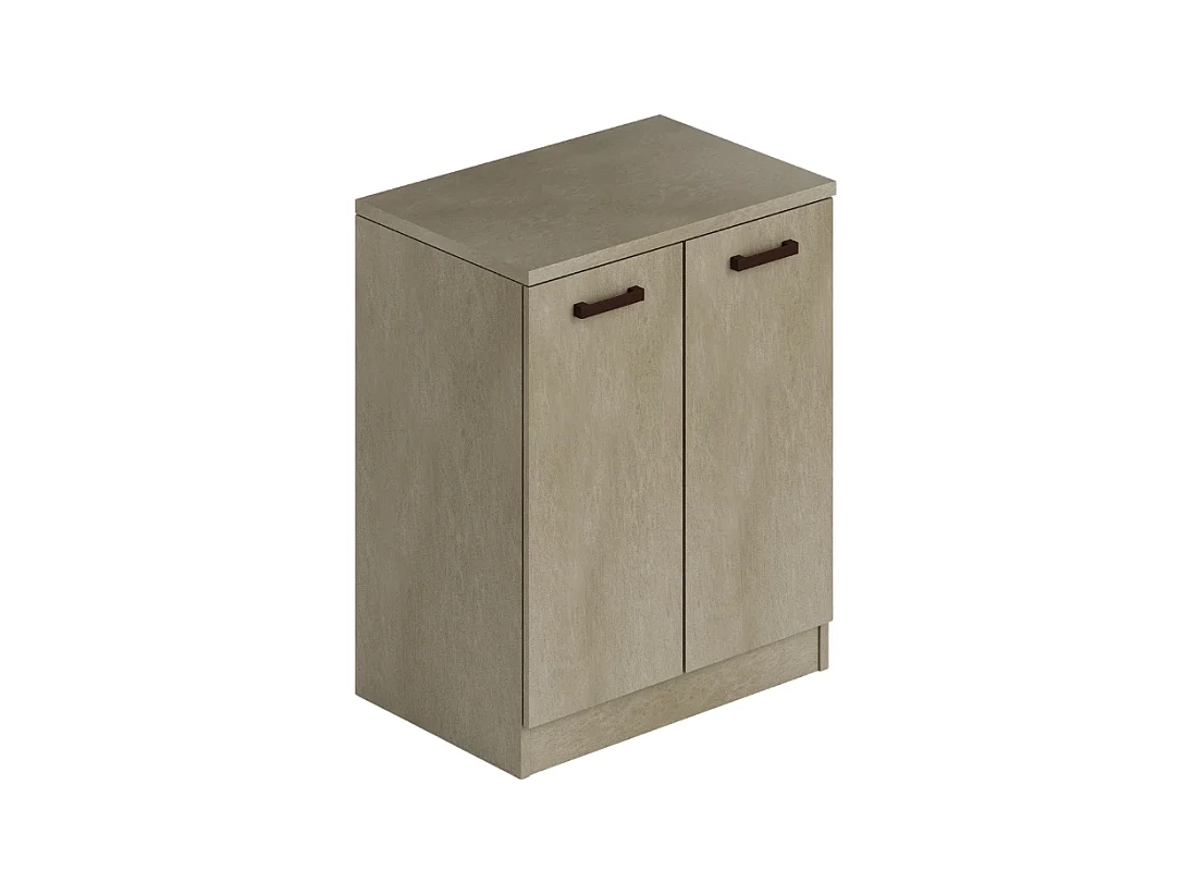 Mobile bagno due ante 71x50x85,5 colore argilla