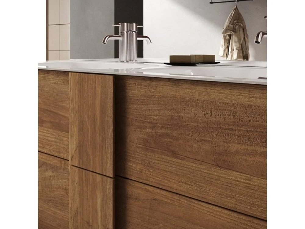 Mobile bagno doppia vasca Salemi120 colore rovere mercure