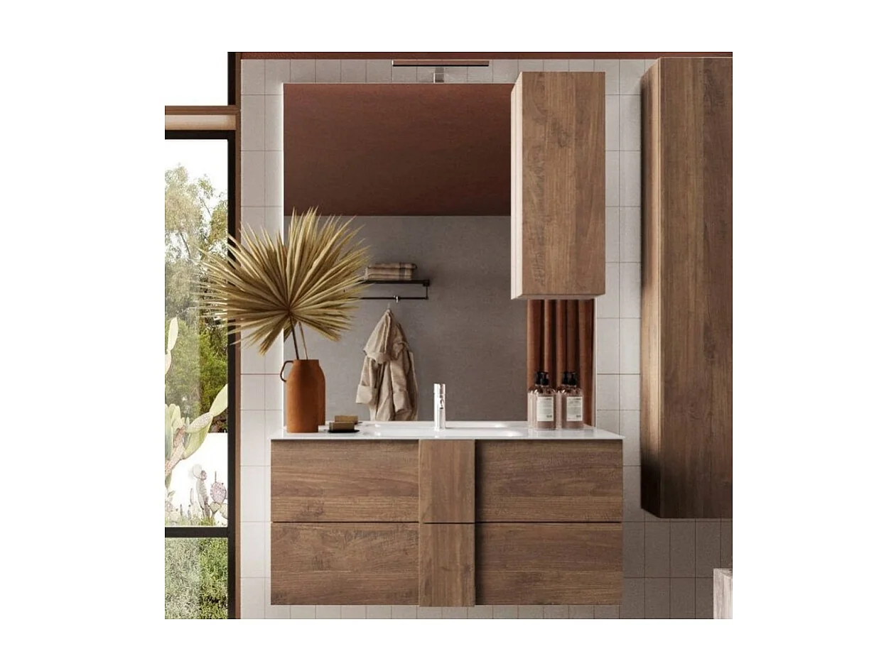 Mobile bagno sospeso Salemi80 colore rovere mercure 80x47x53H