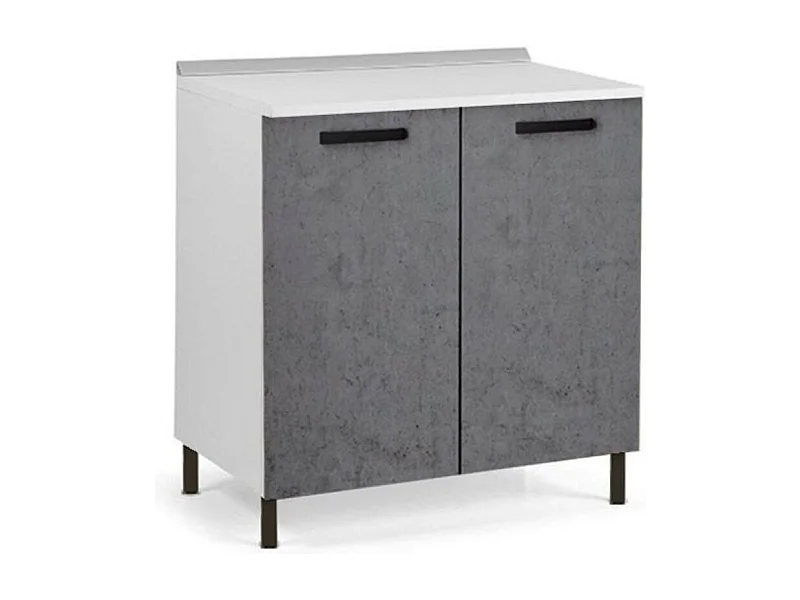 Base cucina due ante 80x50x85H colore cemento