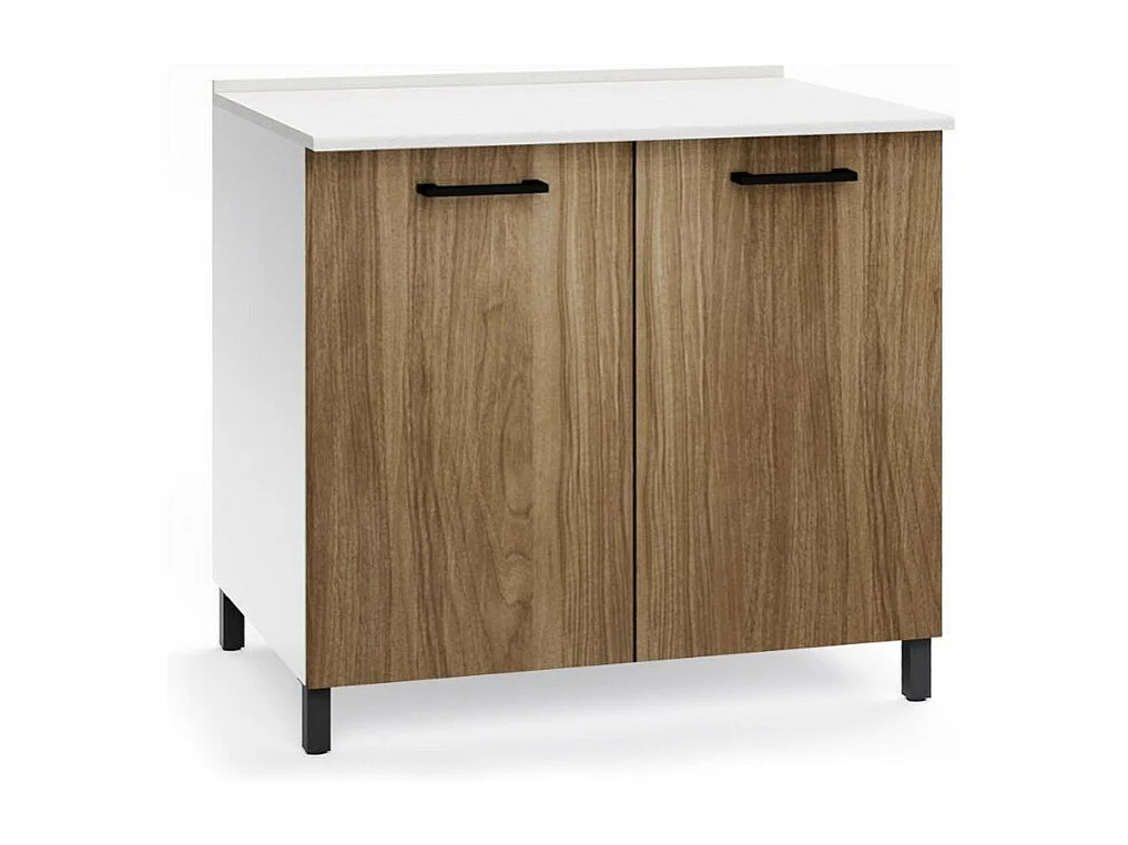 Base cucina due ante 80x50x85H colore noce naturale