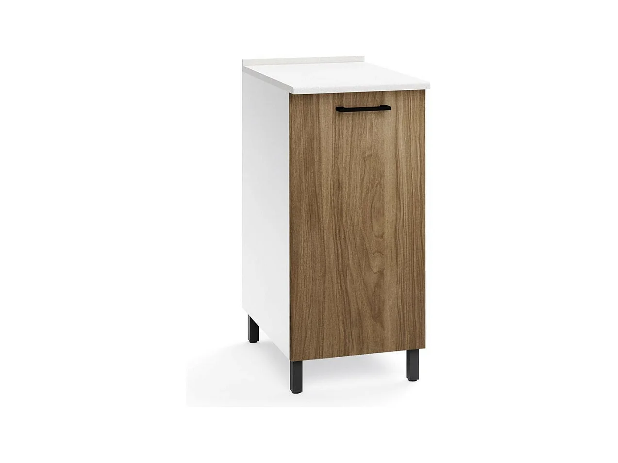 Base cucina con anta 40x50x85H colore noce naturale