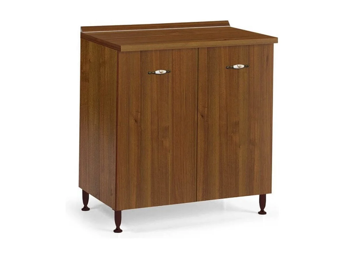 Base cucina due ante 80x50x85H colore noce antico
