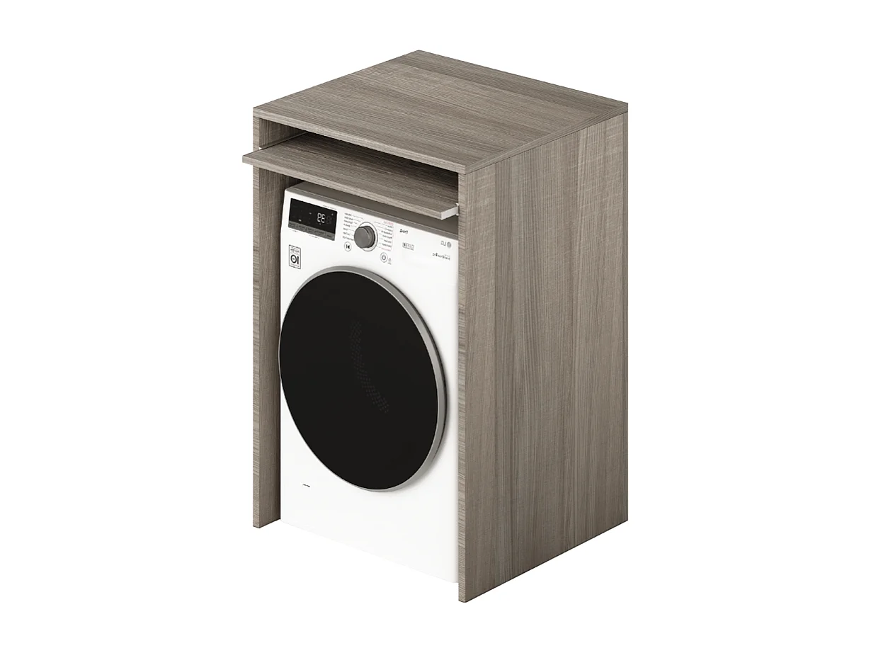 Coprilavatrice in legno ripiano estraibile 71x65x105 colore olmo