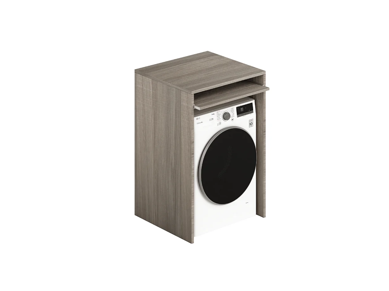 Coprilavatrice in legno ripiano estraibile 71x65x105 colore olmo