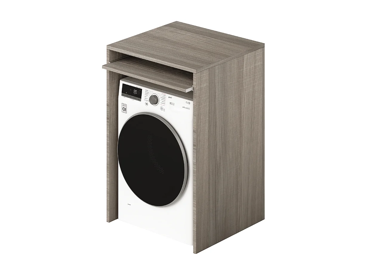 Coprilavatrice in legno ripiano estraibile 71x65x105 colore olmo