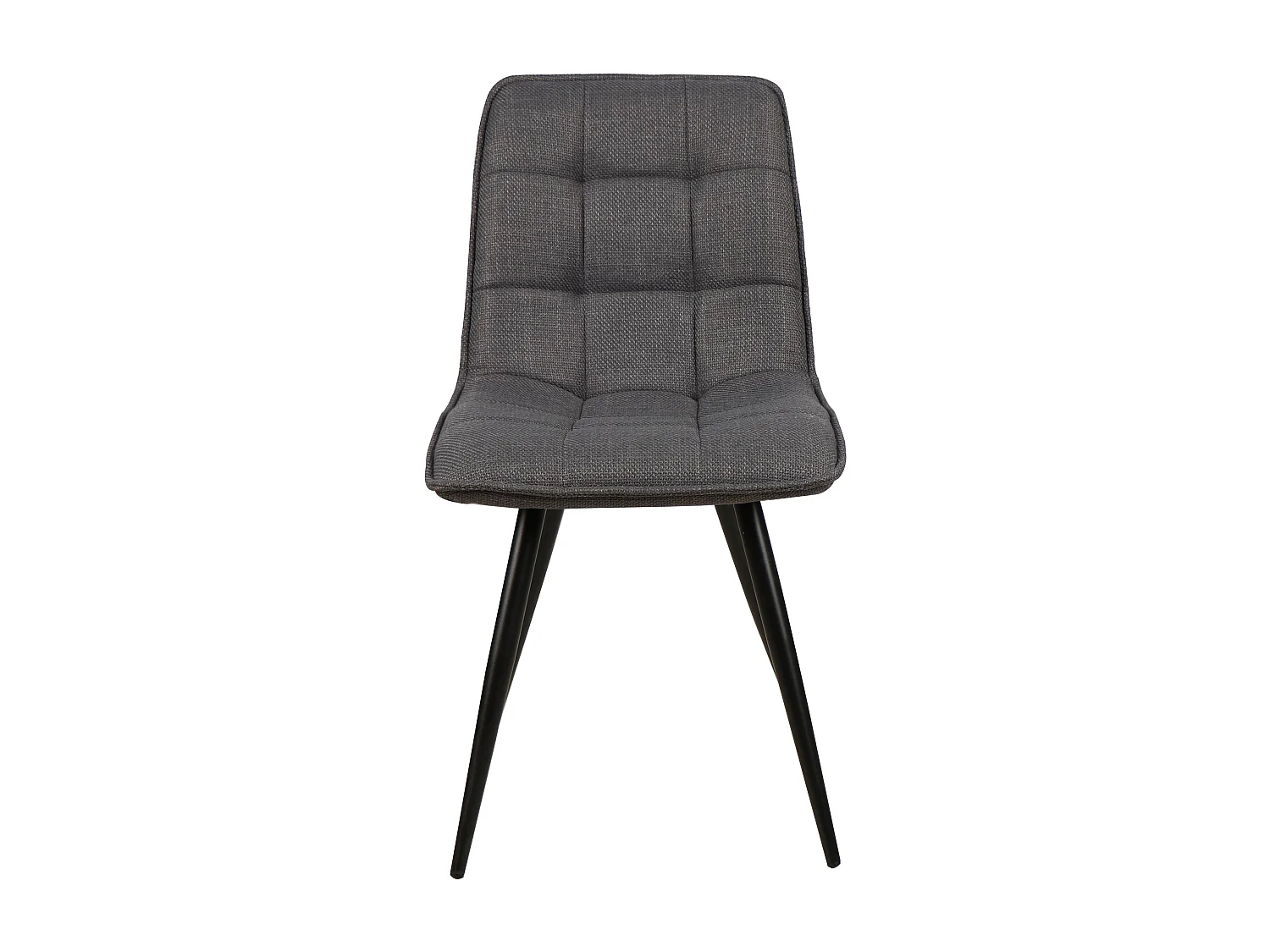 Chaise repas tissu gris fonce