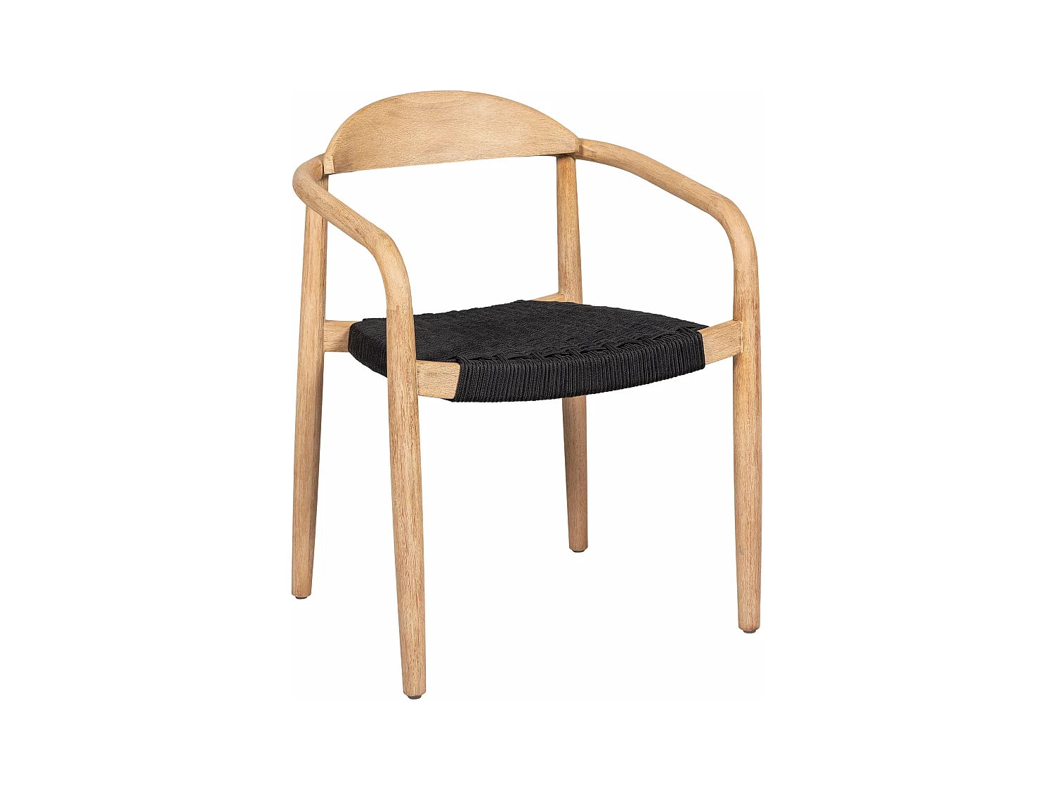 Chaise repas Eucalyptus et corde noire ANAM