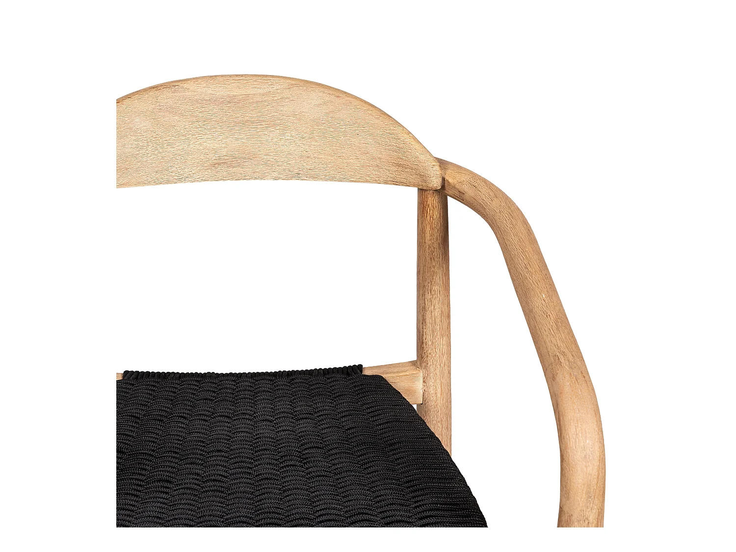 Chaise repas Eucalyptus et corde noire ANAM