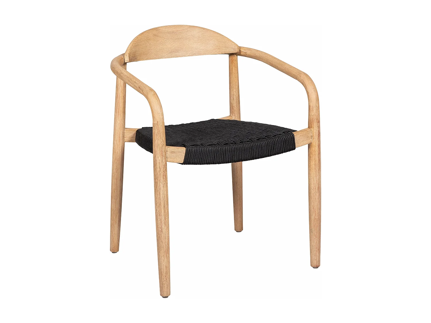 Chaise repas Eucalyptus et corde noire ANAM