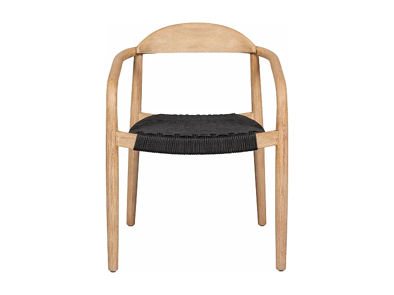 Chaise repas Eucalyptus et corde noire ANAM