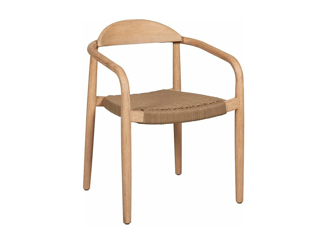 Chaise repas Eucalyptus et corde sable ANAM