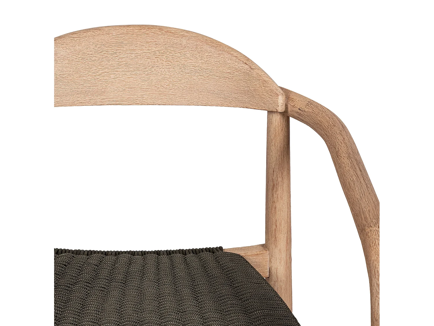 Chaise repas Eucalyptus et corde kaki