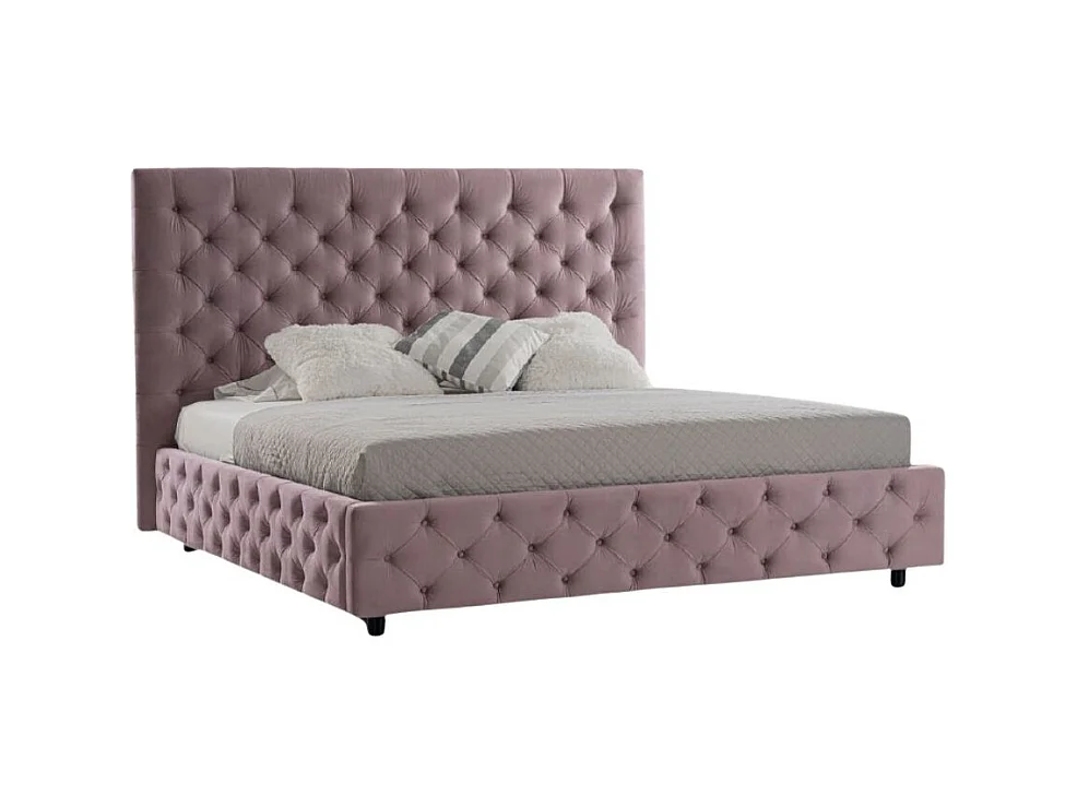 Letto matrimoniale contenitore Sondrio colore rosa