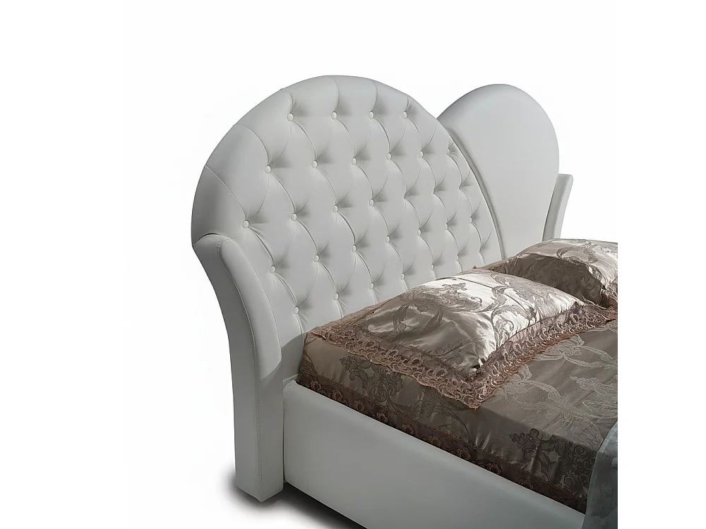 Letto con contenitore Marubi colore bianco