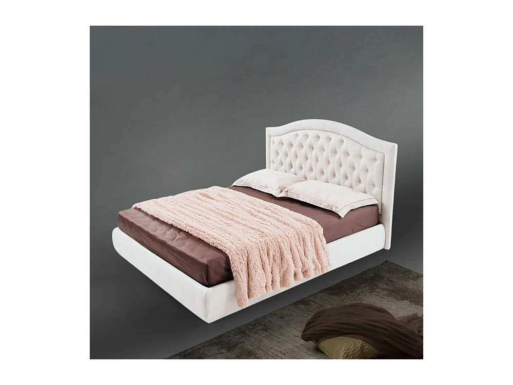 Letto matrimoniale contenitore Flatia colore bianco