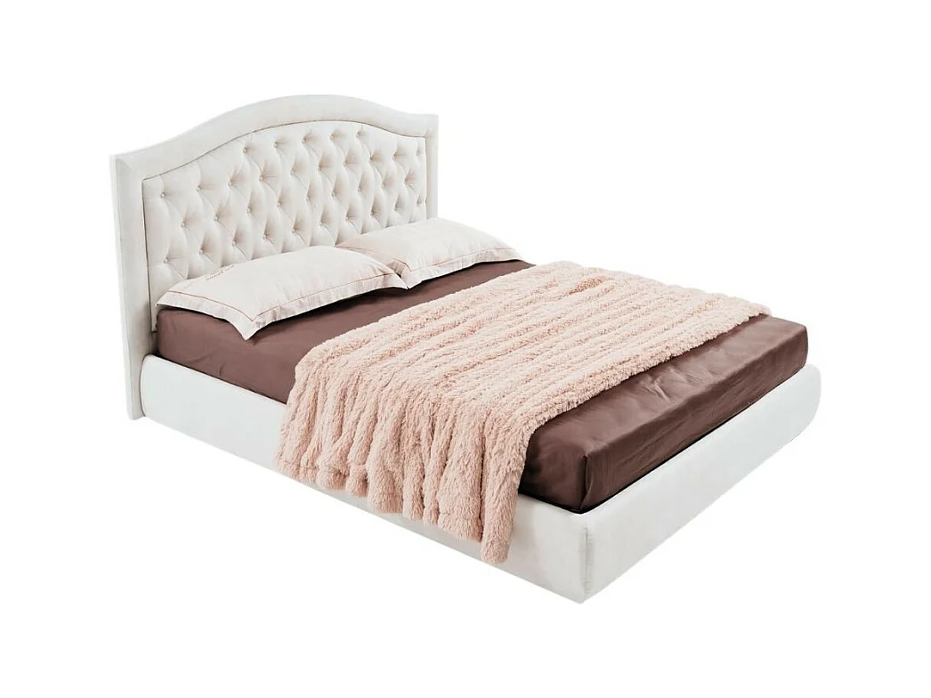 Letto matrimoniale contenitore Flatia colore bianco